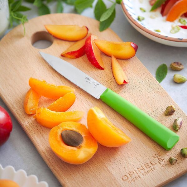 Opinel Essentiels Soyma Bıçağı YEŞİL