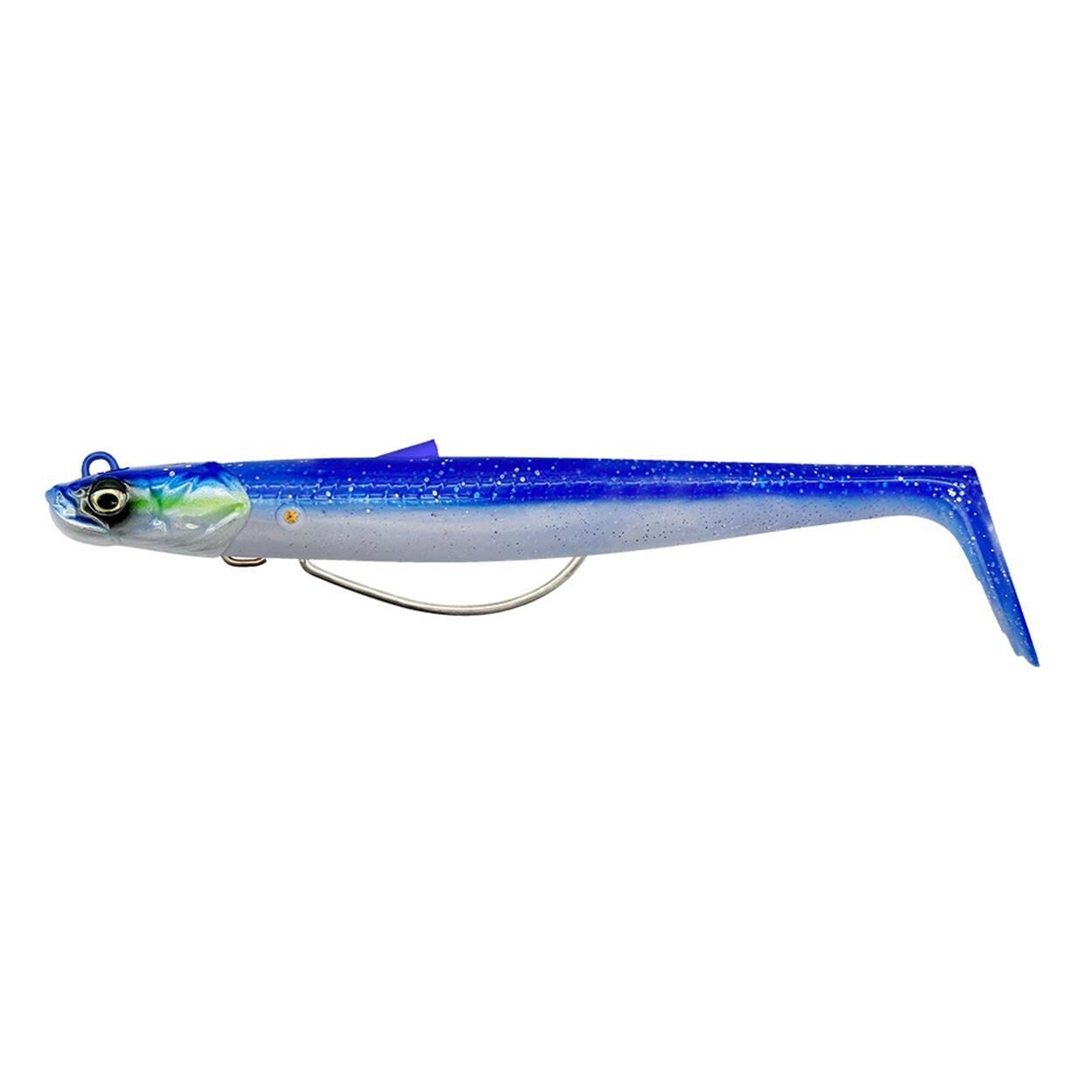 Savage Gear Sandeel V2 Weedless 11.5 cm 22 gr 2+1 Silikon Yem Blue Pearl Silver