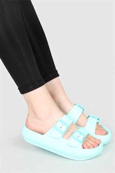 Ceox Zenne Eva Çift Tokalı Yüksek Terlik Mint - 37