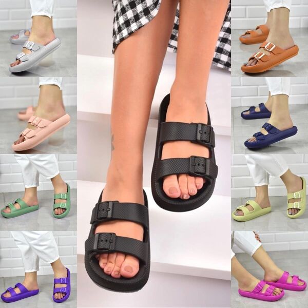 Ceox Zenne Eva Çift Tokalı Yüksek Terlik Mint - 37