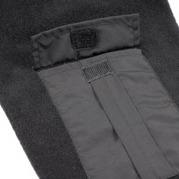 Puhu Tam Fermuarlı Erkek Polar Ceket SİYAH - S