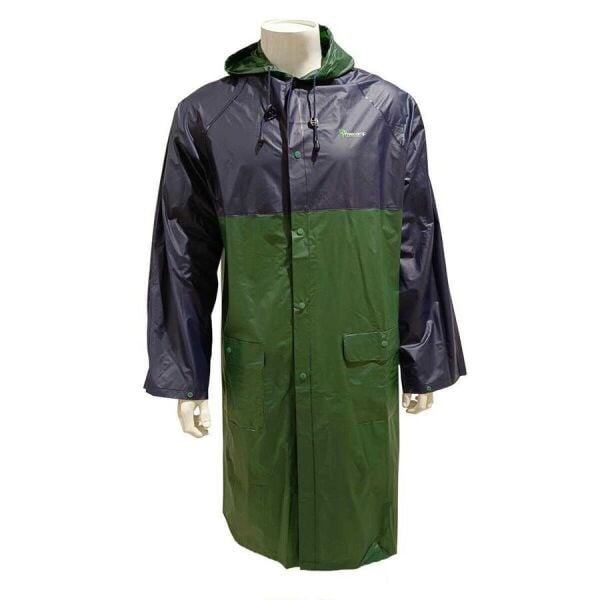 FreeCamp Raincoat 0.12mm Uzun Yağmurluk MAVİ/YEŞİL - L