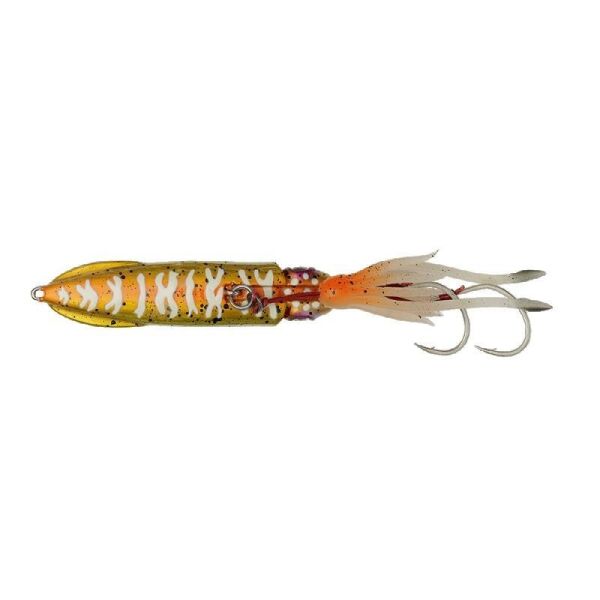 Savage Gear Swimsquid Inchiku 9cm 120gr Jig Yem Orange Gold Glow