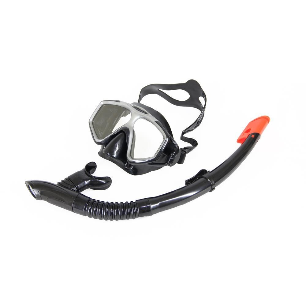 Apnea Miami Maske Şnorkel Set Siyah/Metalik Gri