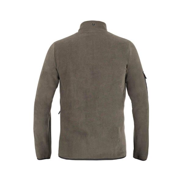 Puhu Tam Fermuarlı Erkek Polar Ceket HAKİ - M