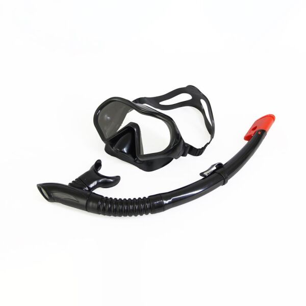 Apnea Monaco Maske Şnorkel Set Siyah/Siyah
