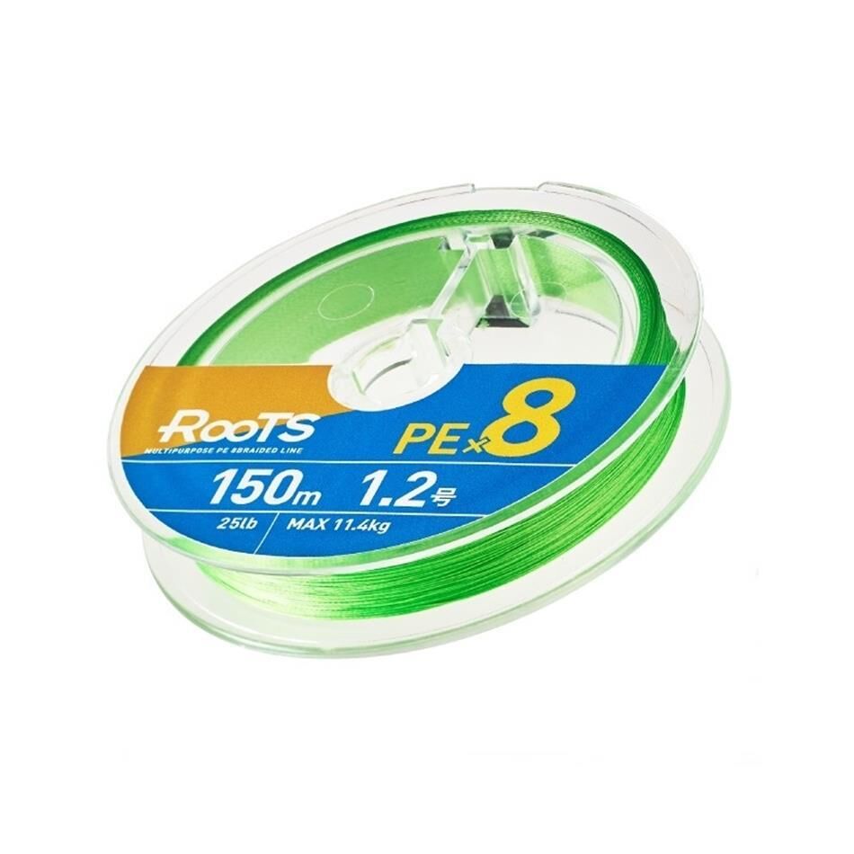 Gosen X8 Roots PE 8 Örgü Spin İp Misina 150mt Light Green - 0,132 mm