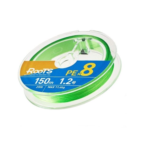 Gosen X8 Roots PE 8 Örgü Spin İp Misina 150mt Light Green - 0,132 mm