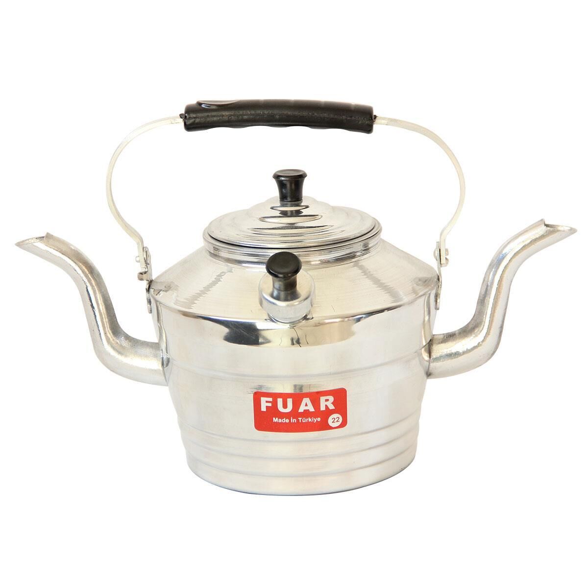 Çift Taraflı Alüminyum Çaydanlık No:22 Süzgeçli Demlik