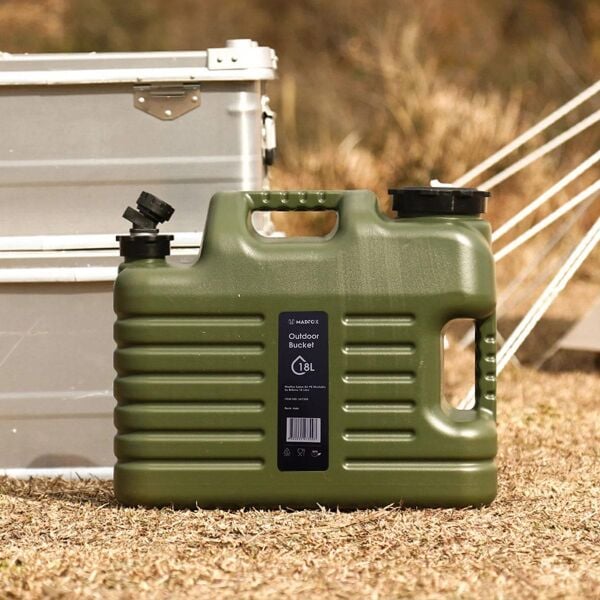 Madfox Galon Air PE Musluklu Su Bidonu 18 Litre GREEN