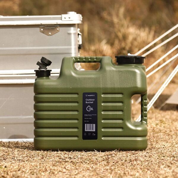 Madfox Galon Air PE Musluklu Su Bidonu 18 Litre GREEN