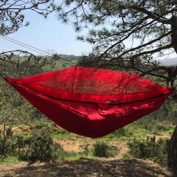 Campout Cibinlikli Hamak 280x150cm KIRMIZI