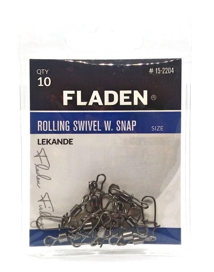 Fladen Lekande Rolling Swivel W.Snap Klipsli Fırdöndü NO:1/0