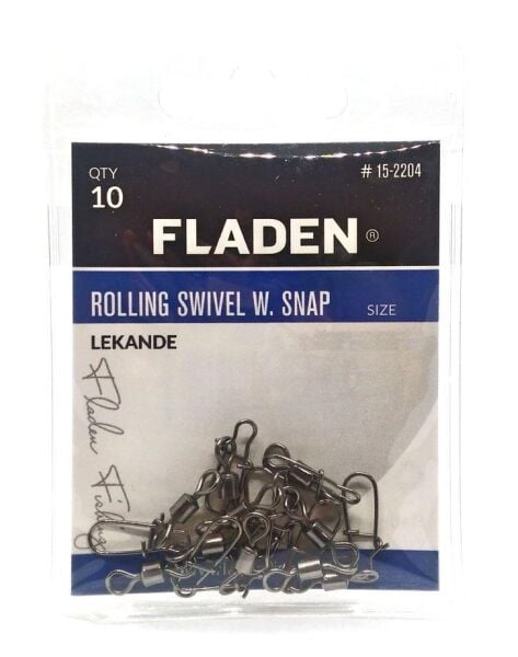 Fladen Lekande Rolling Swivel W.Snap Klipsli Fırdöndü NO:1/0
