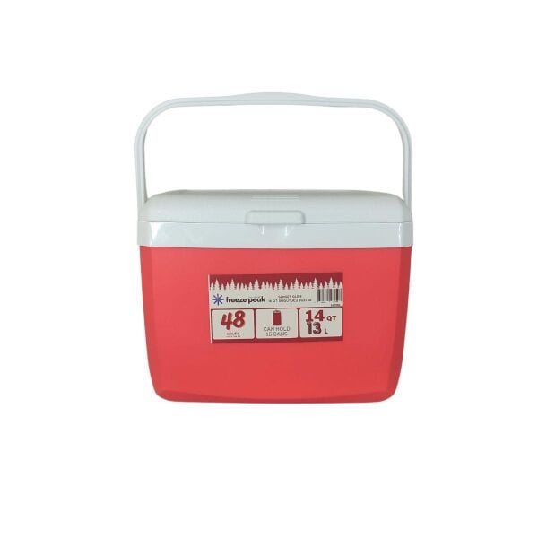 Freeze Peak Sunset Glide 14 QT Soğutucu Buzluk 13 Litre KIRMIZI