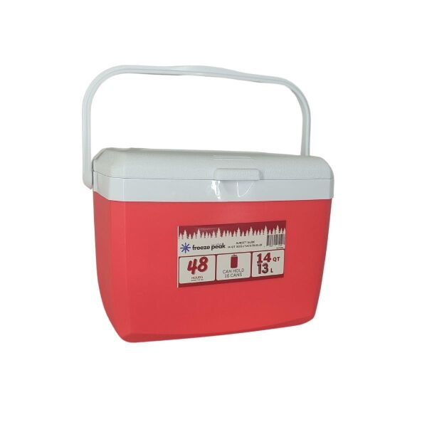 Freeze Peak Sunset Glide 14 QT Soğutucu Buzluk 13 Litre KIRMIZI
