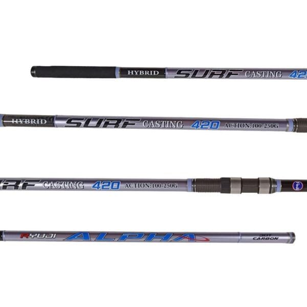 Ryuji Alpha Fuji 420cm 100-250gr Hybrid 3 Parça Surf Kamışı