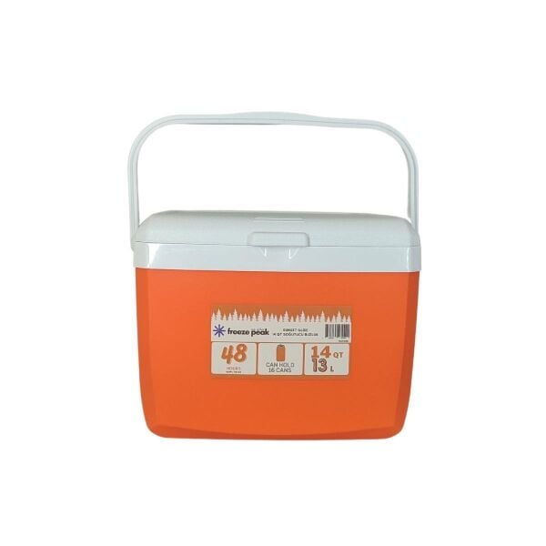 Freeze Peak Sunset Glide 14 QT Soğutucu Buzluk 13 Litre TURUNCU