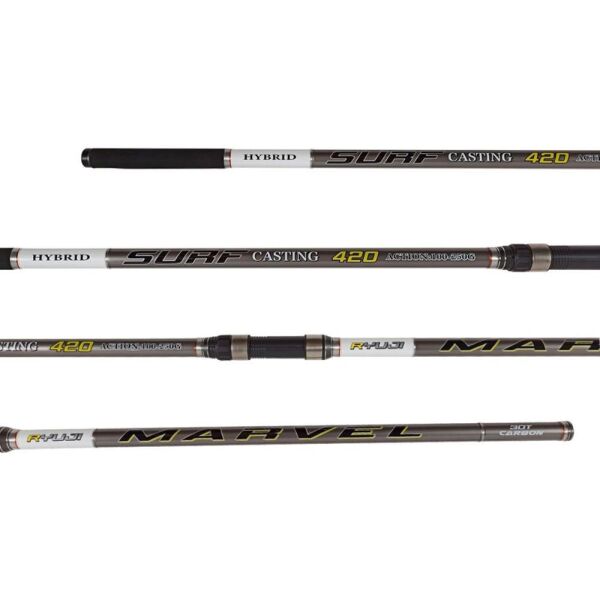 Ryuji Marvel 420cm 100-250gr Hybrid 3 Parça Surf Kamışı