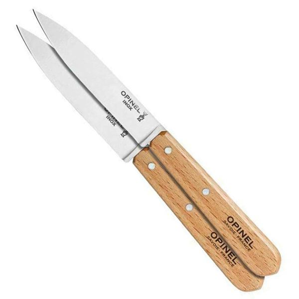 Opinel Les Essentials 2'li Gürgen Saplı Soyma Bıçağı Naturel