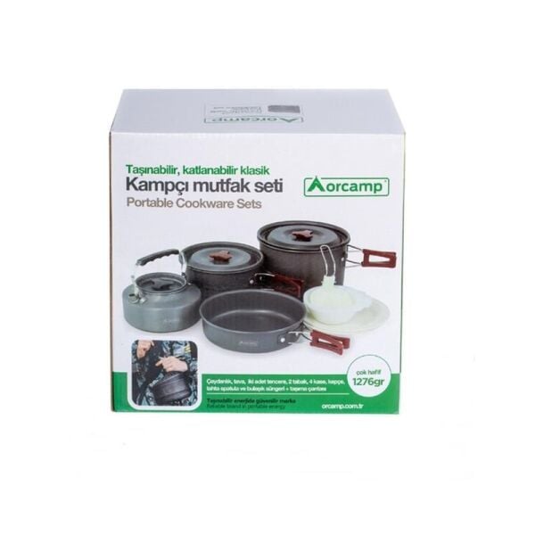 Orcamp 4'lü Alüminyum Tencere Seti