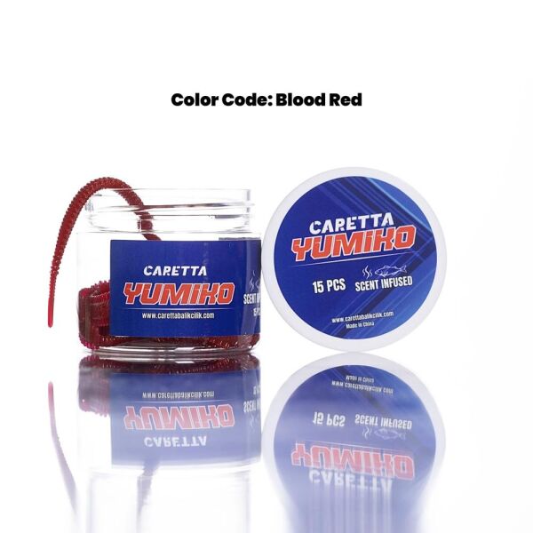 Caretta Yumiko 8cm Silikon Yem BLOOD RED