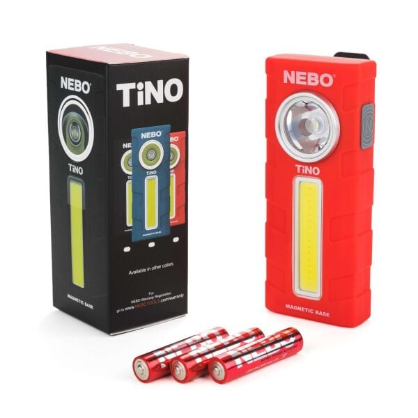 Nebo Tino 6809 300 Lümen LED Cep Feneri KIRMIZI