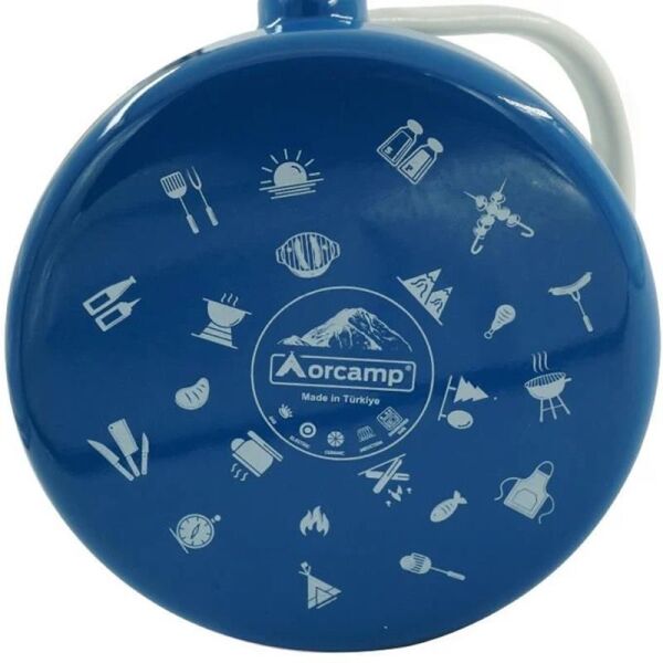 Orcamp Retro Emaye Çaydanlık Demlik Takımı