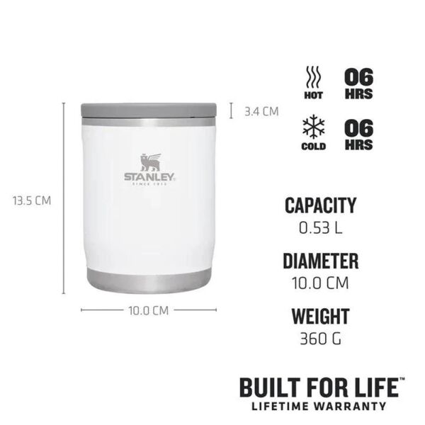 Stanley Adventure To-Go Food Jar 0,53 Litre Yemek Termosu BEYAZ