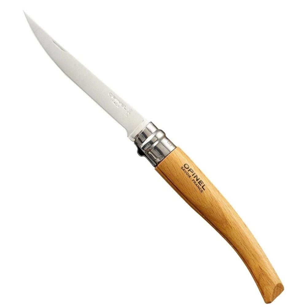 Opinel Inox No 10 Kayın Saplı Fleto Paslanmaz Çelik Çakı
