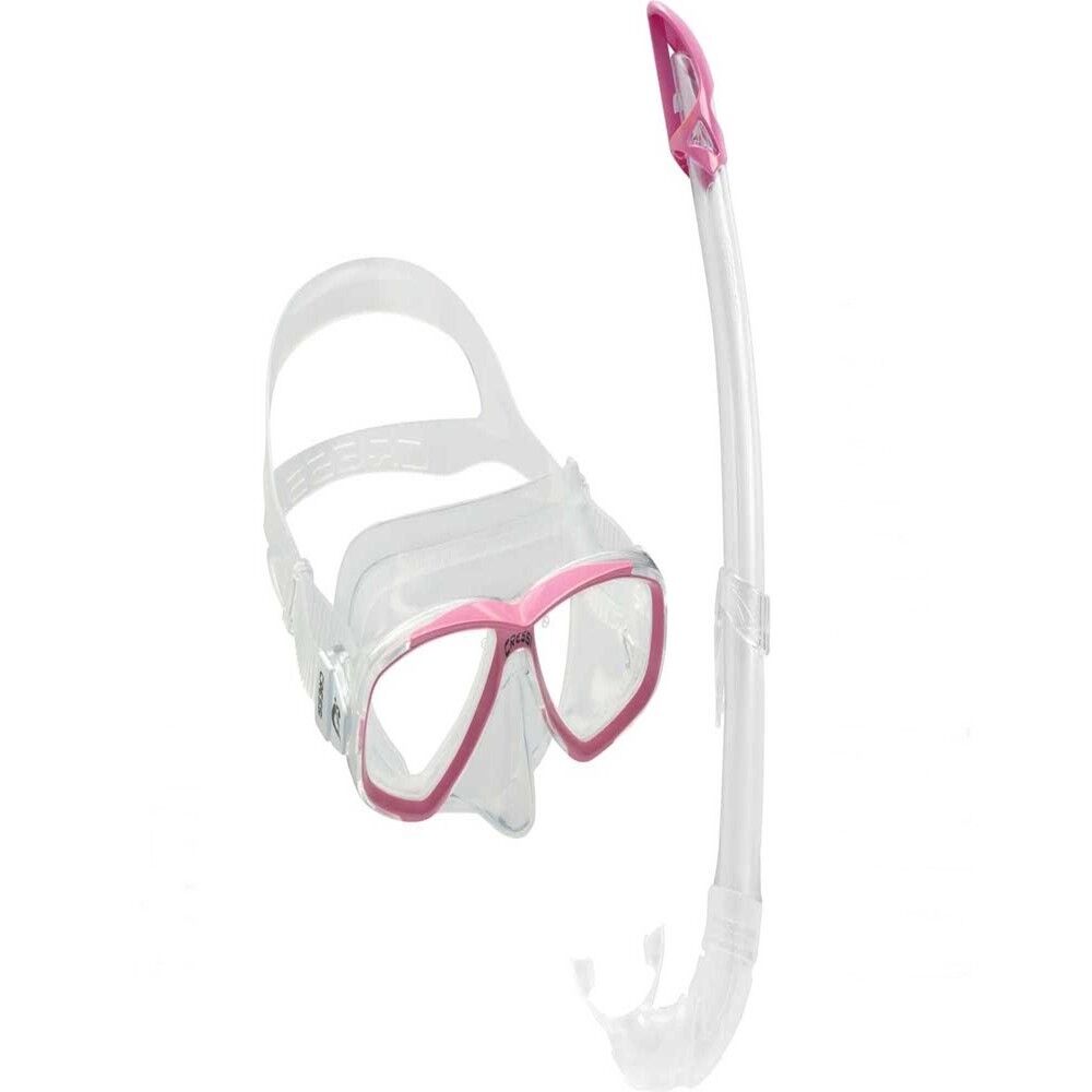 Cressi Perla Maske Mexico Şnorkel Seti CLEAR-PINK