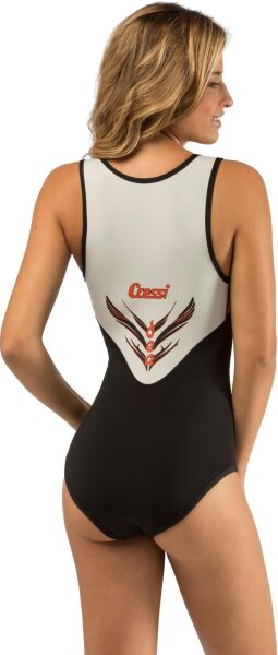 Cressi Dea Lady Yüzücü Mayo WHITE - BLACK - 1MM - S