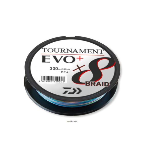 Daiwa Tournament EVO+ 8B Multicolor İp Misina 300 mt