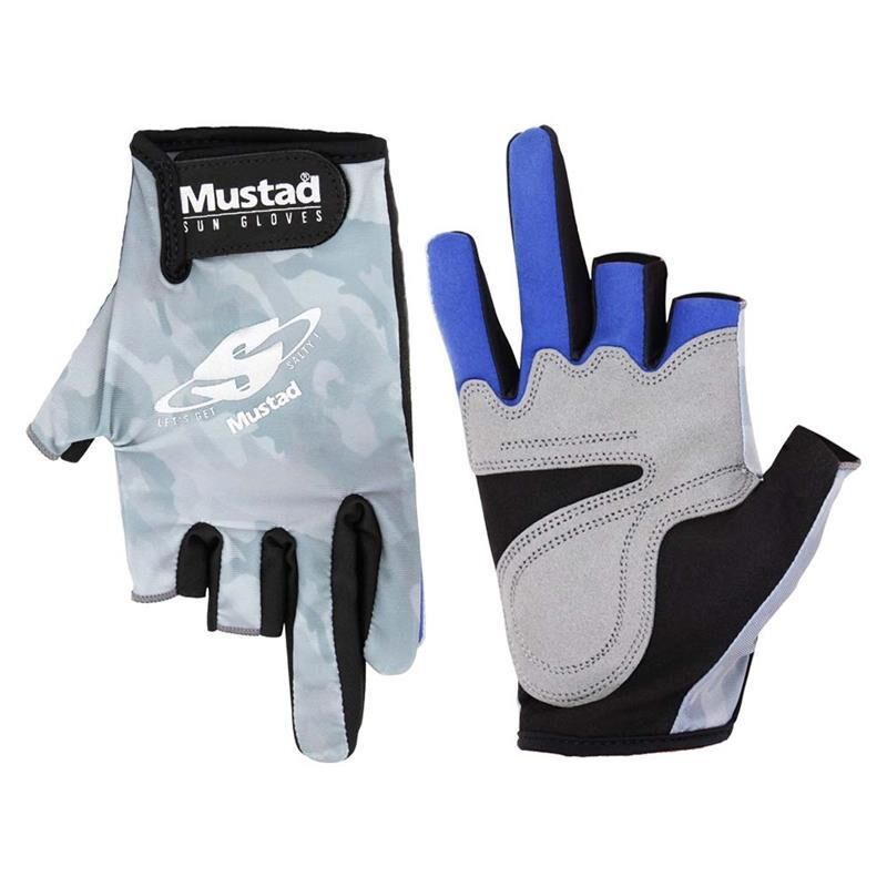 Mustad Sun Gloves UV Korumalı Balıkçı Eldiveni L