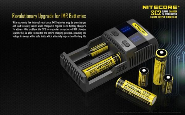 Nitecore SC2 Pil Dolum Kiti [Süperbcharger]