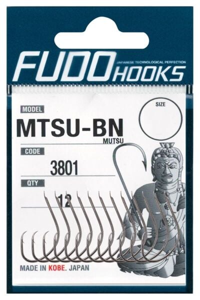 Fudo 3801 MTSU-BN Mutsu Black Nikel Olta İğnesi Black Nickel - NO:1