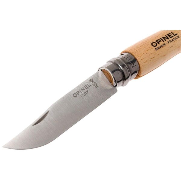 Opinel Inox No 7 Ahşap Deri Askılı Paslanmaz Çelik Çakı