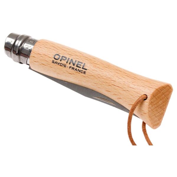 Opinel Inox No 7 Ahşap Deri Askılı Paslanmaz Çelik Çakı
