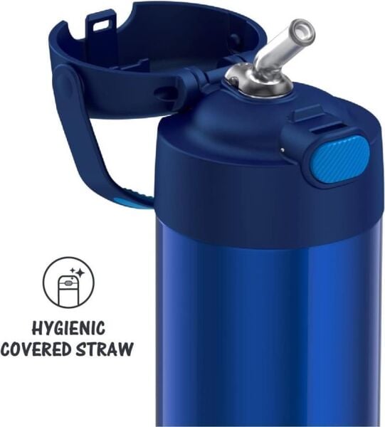 Thermos F401 Funtainer SS Çocuk Pipetli Termos 0,355 Lt MAVİ