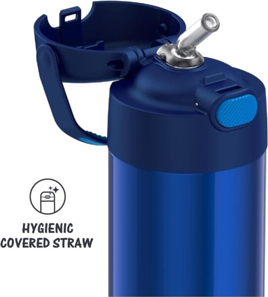 Thermos F401 Funtainer SS Çocuk Pipetli Termos 0,355 Lt MAVİ