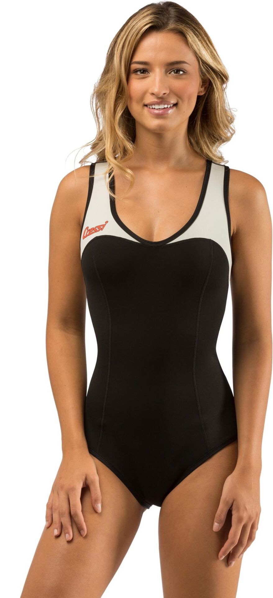 Cressi Dea Lady Yüzücü Mayo WHITE - BLACK - 1MM - S