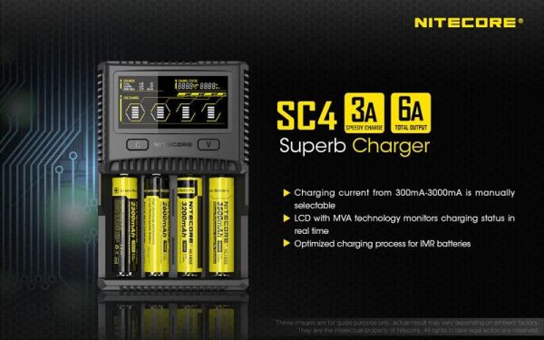 Nitecore SC4 Pil Dolum Kiti [Süperbcharger]