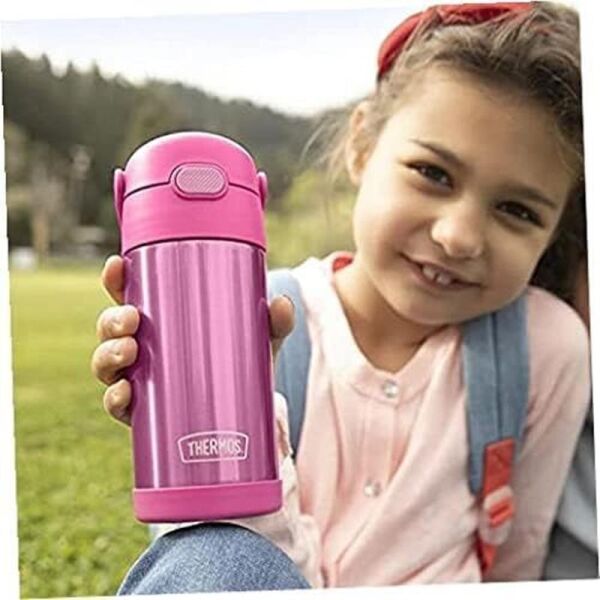 Thermos F401 Funtainer SS Çocuk Pipetli Termos 0,355 Lt PEMBE