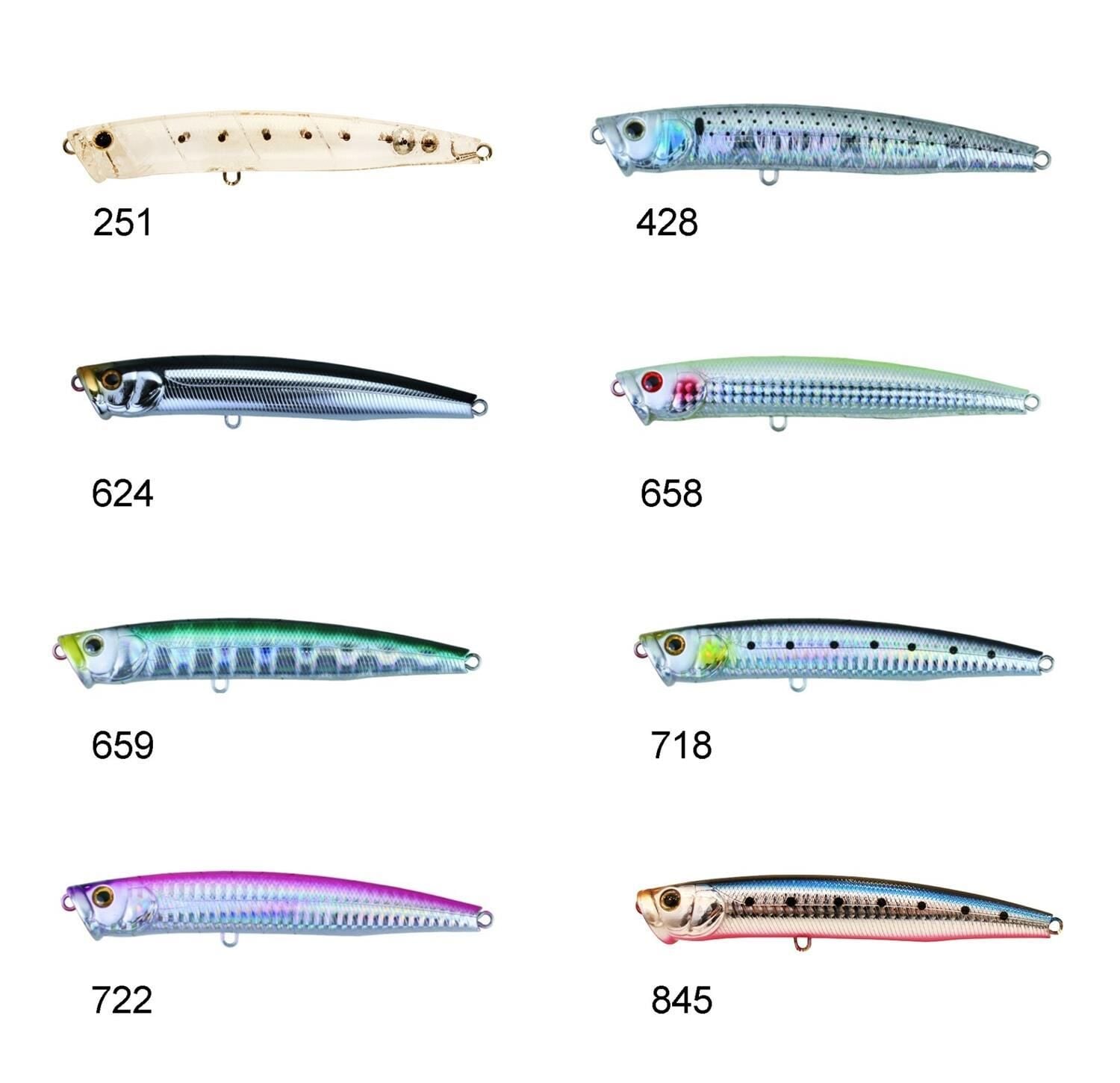 Zipbaits Skinny Pop Floating 130mm Su Üstü Popper 24gr Maket Balık 718