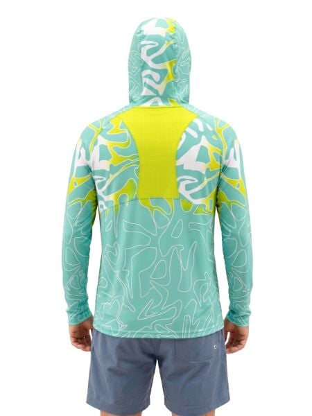 Fujin Pro Angler S26 T-Shirt Hooded Izohips Bold Mint