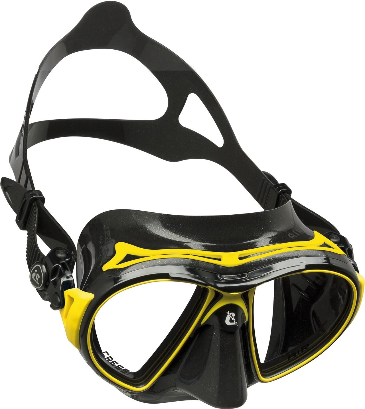 Cressi Air Dalış Maskesi BLACK-BLACK-YELLOW