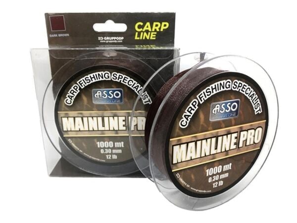 Asso Mainline Pro Special Carp Fishing Line Dark Brown Sazan Misinası 1000 mt