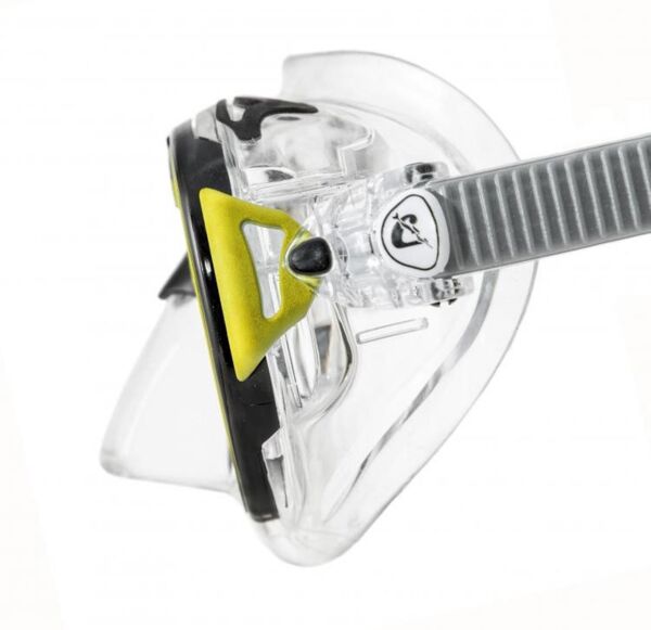 Cressi Air Dalış Maskesi CRYSTAL-BLACK-YELLOW