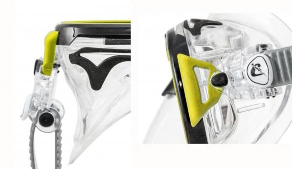 Cressi Air Dalış Maskesi CRYSTAL-BLACK-YELLOW
