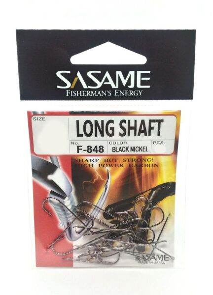 Sasame F-848 Long Shaft Black Nickel Olta İğnesi NO:4 - Black Nickel